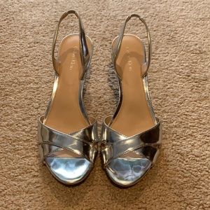 Calvin Klein Silver Heels
